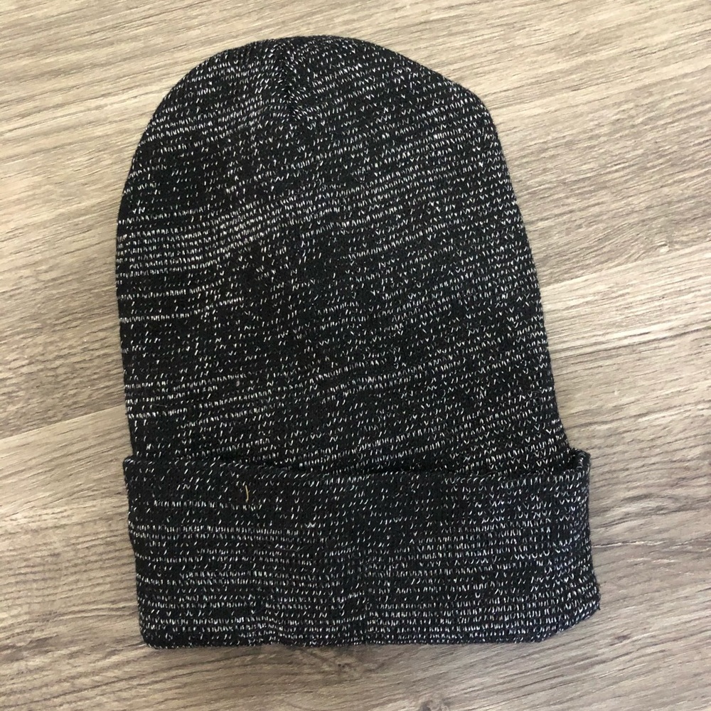 🎂Black and Silver Glitter Beanie & Gloves